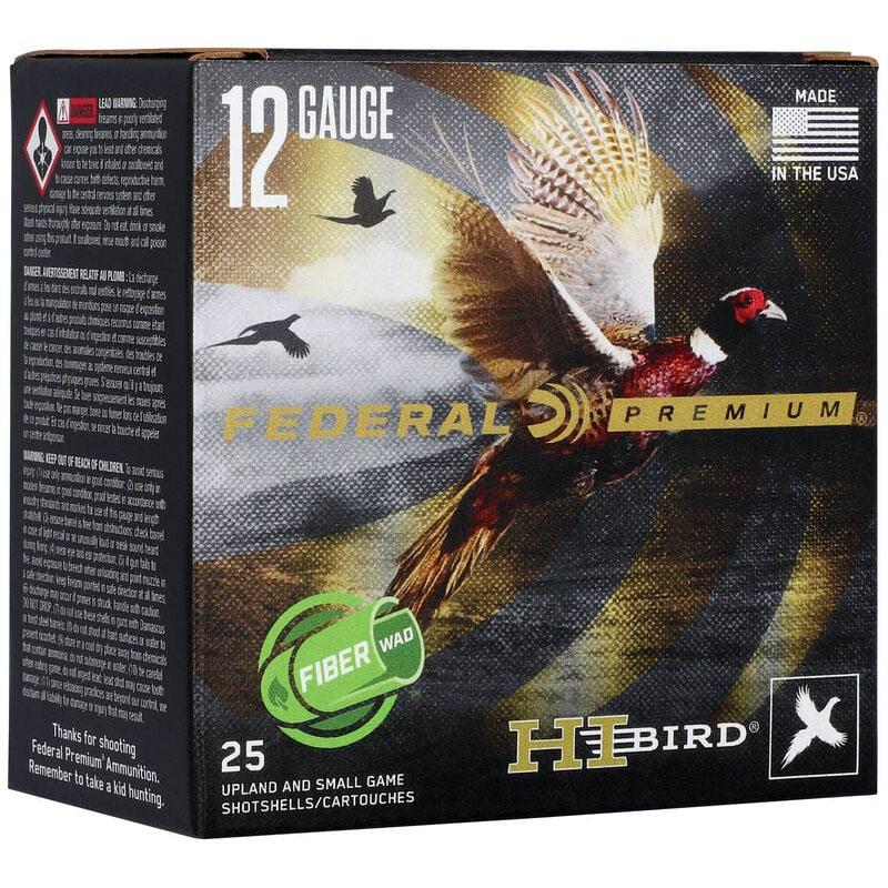 Federal Hi-Bird Fiber Wad Shotshells 12ga 2-3/4