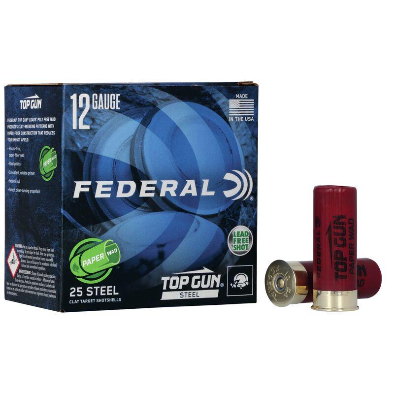 Federal Top Gun Steel Paper Wad Shotshells 12 ga 2-3/4