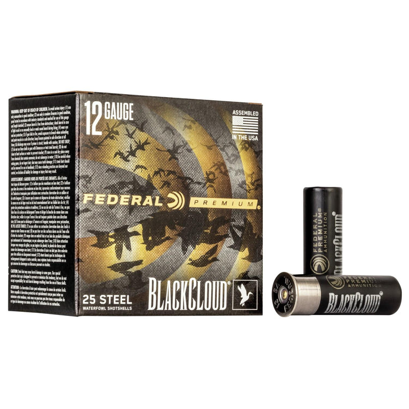 Federal Black Cloud FS Steel Shotshells 12ga. 3