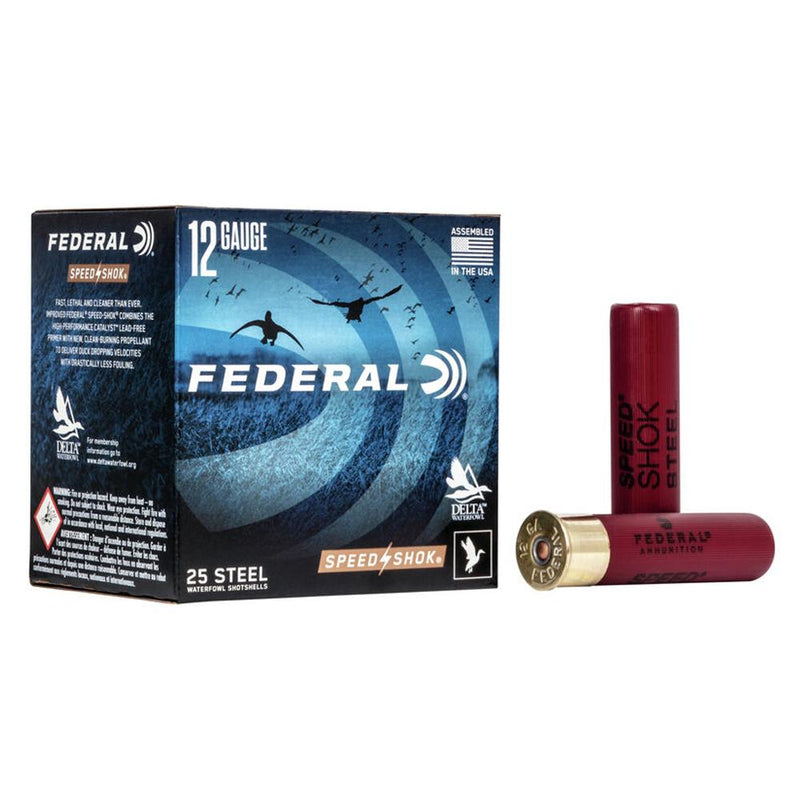 FEDERAL SPEED-SHOK HIGH VELOCITY STEEL 12GA 3-1/2