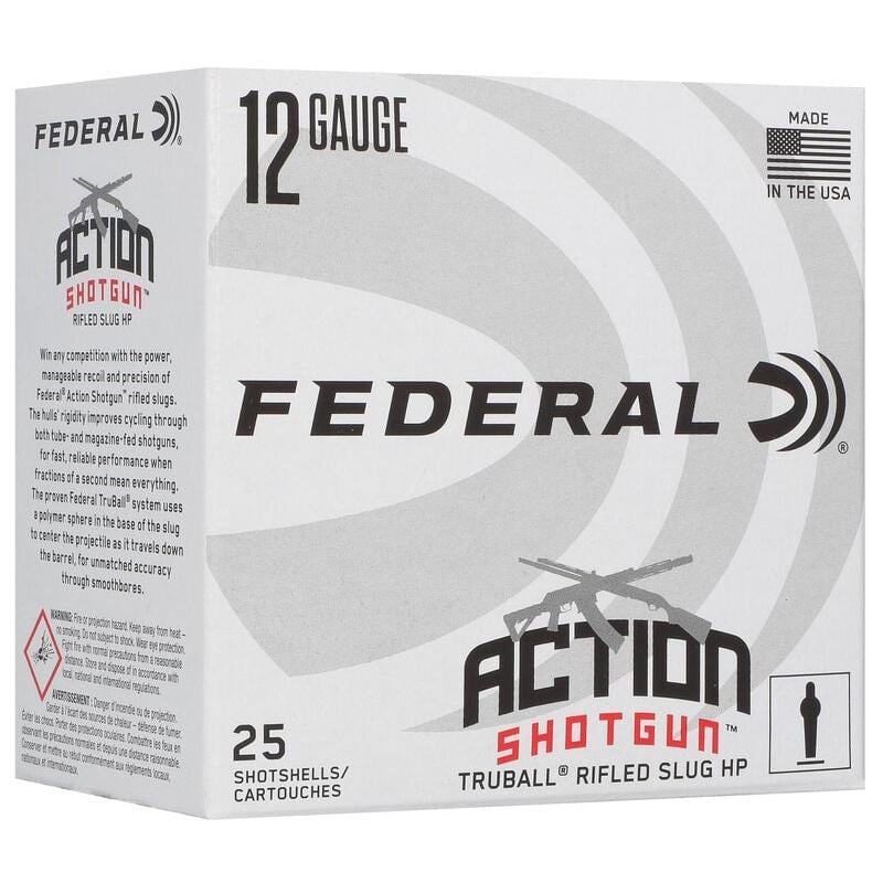 Federal Action Shotgun Truball Slug Shotshells 12ga 2-3/4