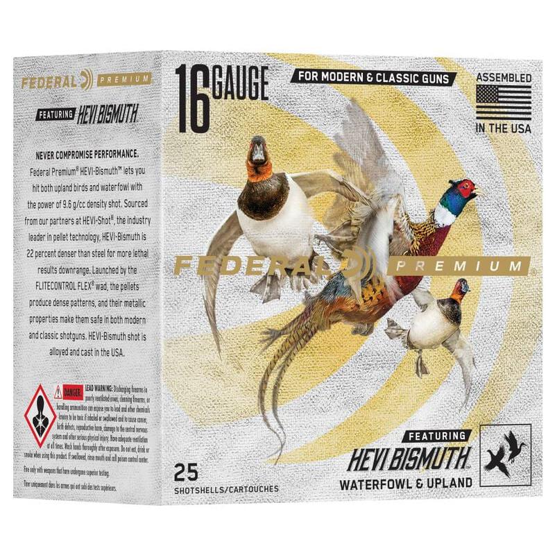 Federal Premium HEVI-Bismuth Shotshells 16ga 2-3/4