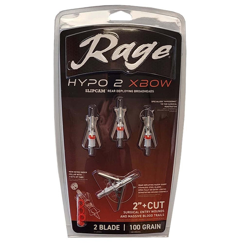 Rage Hypo 2 Crossbow Broadheads 100 gr 2