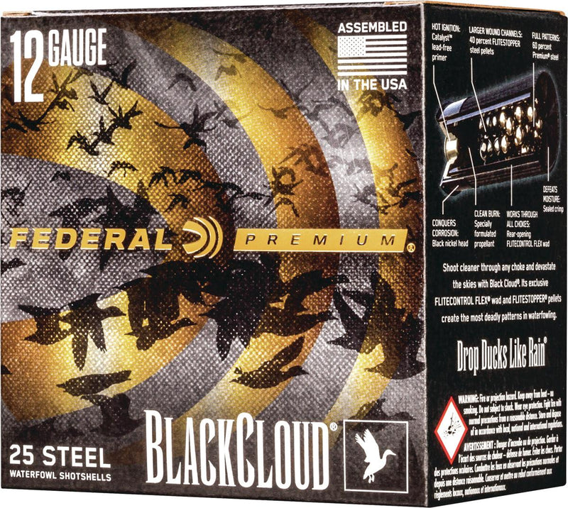 Federal Black Cloud FS Steel Shotshells 12ga 3