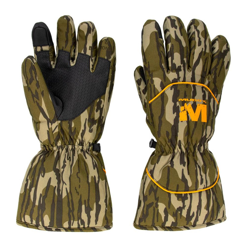 Muddy Waterproof Insulated Gloves Mossy Oak Bottomland M