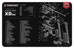 TekMat 11x17 Gun Cleaning Mat- Springfield Armory XD-S