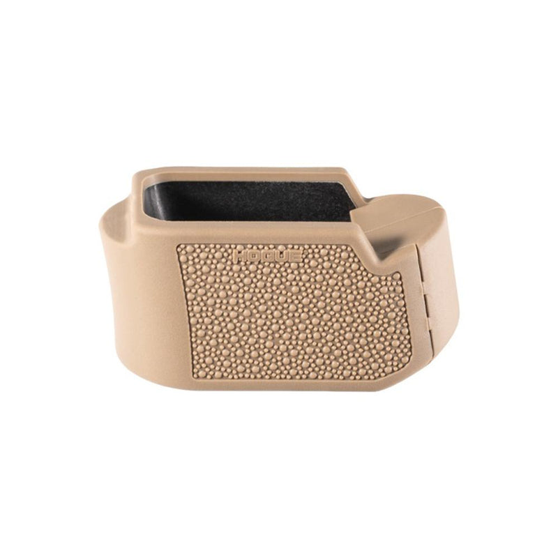 Hogue Overmolded Rubber Grip Extension Base Pad for Glock 26 FDE