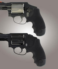 Hogue S&W J Frame Round Butt Centennial/Polymer Bodyguard Rubber Tamer Grip - Black