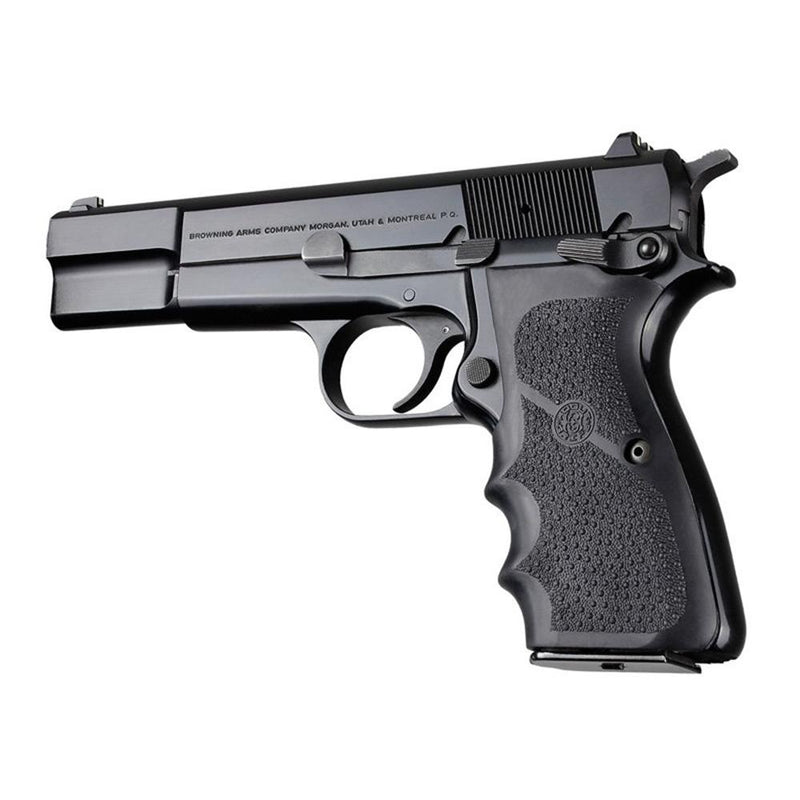 Hogue Browning Hi-Power Rubber Grips with Finger Grooves