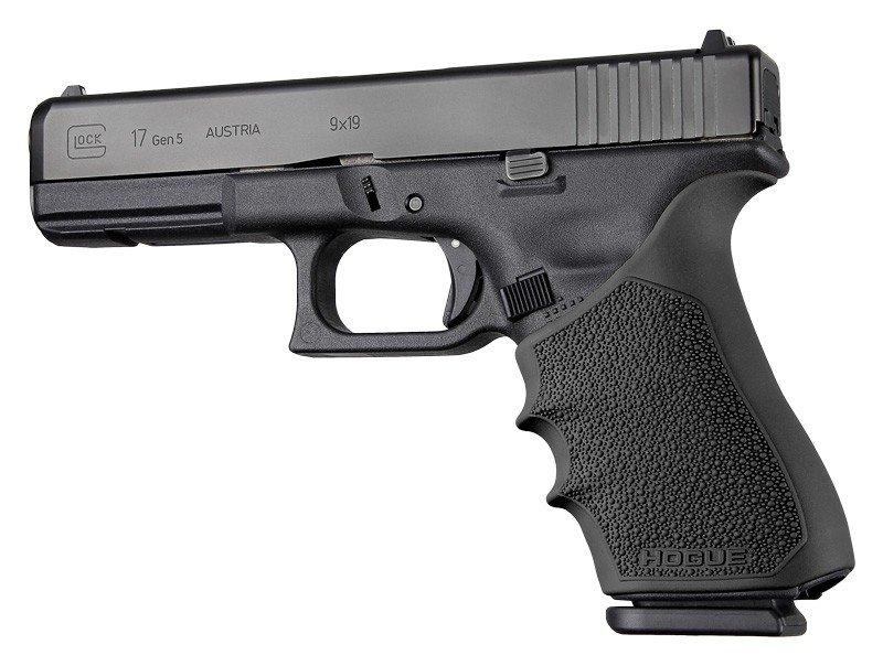 Hogue HandAll Beavertail Grip Sleeve — Glock 17 Gen 1-2-5 Black