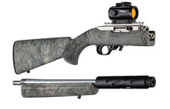 Hogue Ruger 10-22 Takedown Rub. OM Stock w/Standard Barrel Chan. Ghillie Green