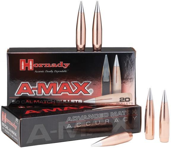 Hornady A-MAX Rifle Bullets .50 cal .510
