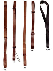 Hunter Rifle Military Leather Sling with Solid Brass Hardware