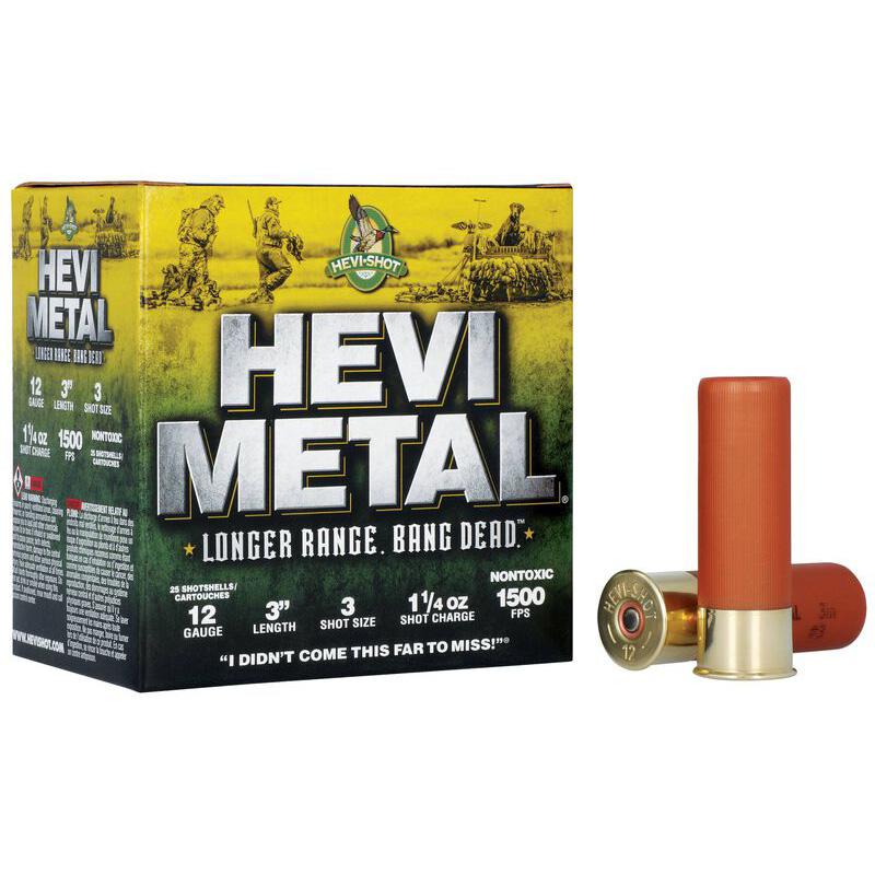 HEVI-Shot HEVI-Metal Longer Range Shotshell 12ga 3