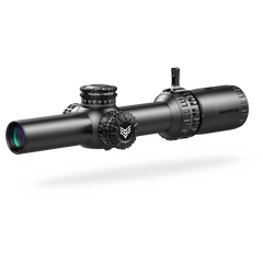 Swampfox Arrowhead LPVO Series Rifle Scope 1-10x24 30mm SFP Green IR MOA  Black