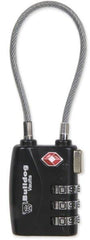 Single Pack TSA Sentry Approved Lock w/Steel Cable