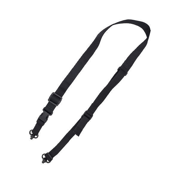 TacShield Warrior 2n1 Sling Padded Web Quick Adjuster QD Push Button Swivel Black
