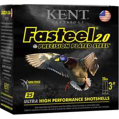 Kent Fasteel + Precision Plated Steel Waterfowl Shotshells 20ga 3