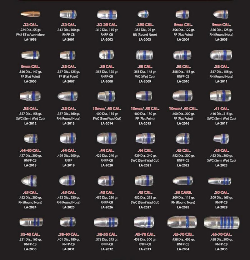 Lightning Ammo Lead Cast Handgun Bullets .38 Cal .357