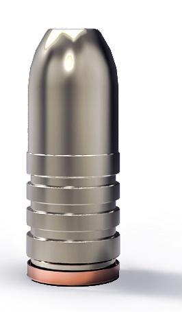 Lee Round Flat Nose Rifle Mould - Double Cavity (Handles Included) .457