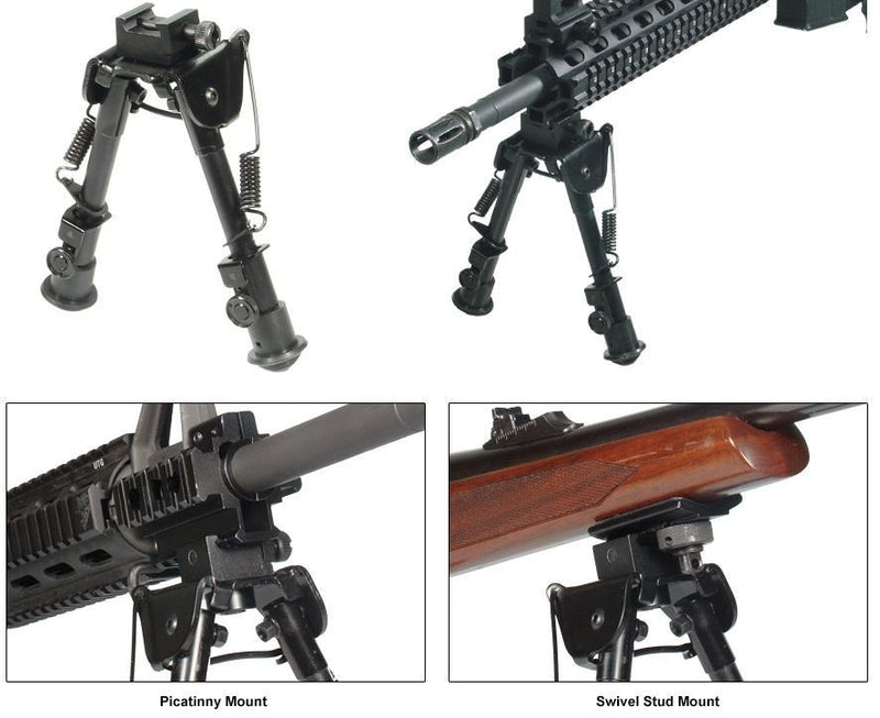 Leapers Tactical Op Bipod Swat/Combat Profile Adjustable Height - 6-8
