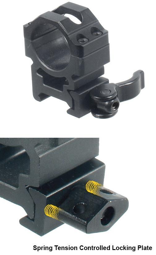 Leapers UTG 2-Piece Max Strength LE Grade Picatinny Rings - 22mm Width 1