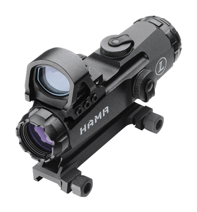 BLEMISHED Leupold Mark 4 HAMR Rifle Scope with DeltaPoint (Incl. Flat Top Mount)  - 4x24mm CM-R2/7.5