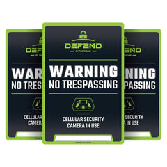Tactacam Defend No Tresspassing Sign 3/ct