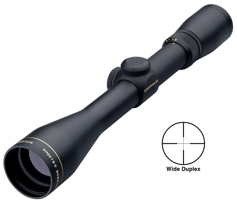 BLEMISHED Leupold Rifleman Rifle Scope - 3-9x40mm Wide Duplex 32.9-13.1' FOV 4.2-3.7