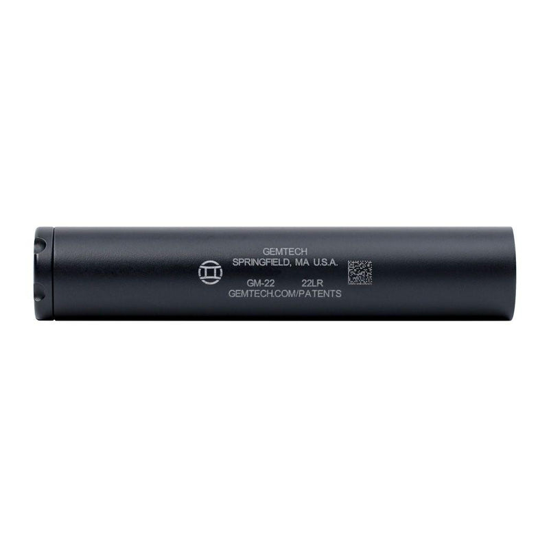Gemtech GM-22 Direct Thread Aluminum Rimfire Suppressor .22LR Black