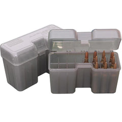 MTM Case-Guard RF-22 Series Flip Top Rifle Ammo Box Clear Smoke