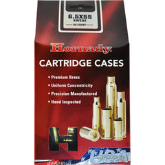 HORN BRASS 6.5X55 SWEDE UNPRIMED CASE 50/5