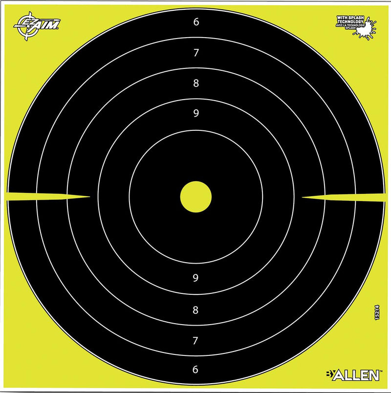 Allen EZ AIM Non-Adhesive Splash Bullseye 12x12- 12/ct