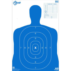Allen EZ Aim B27 Pro Silhouette Paper Target Blue 23