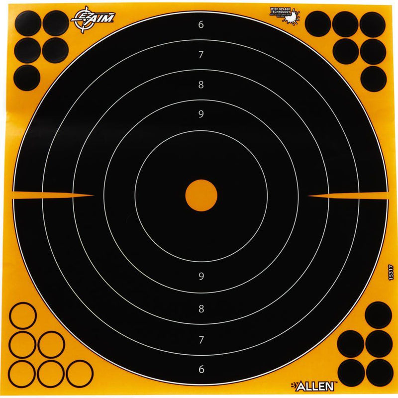 Allen EZ Aim Adhesive Splash Bullseye Target 12