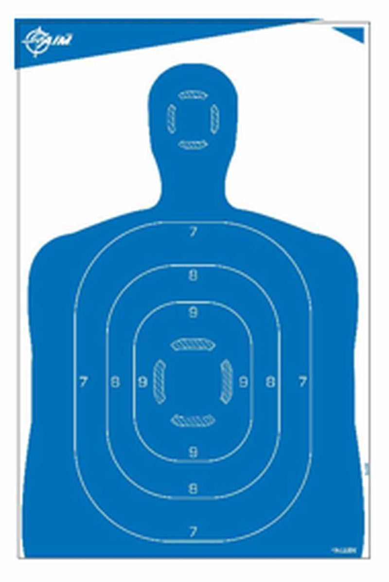Allen EZ AIM Blue Silhouette Paper Targets 23