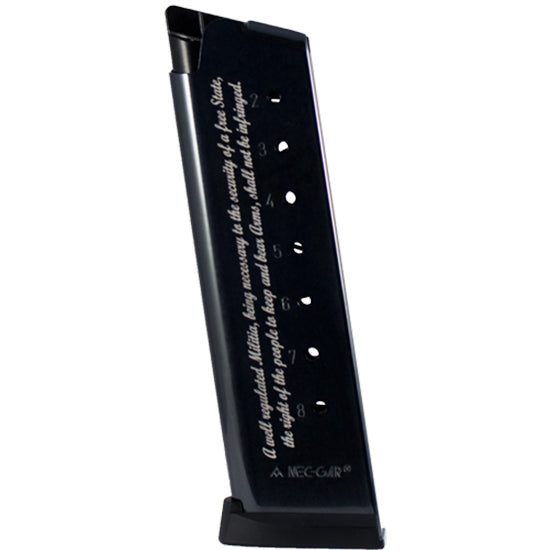 MECGAR 1911 45ACP 8RD 2ND AMMENDMENT ENGRAVED