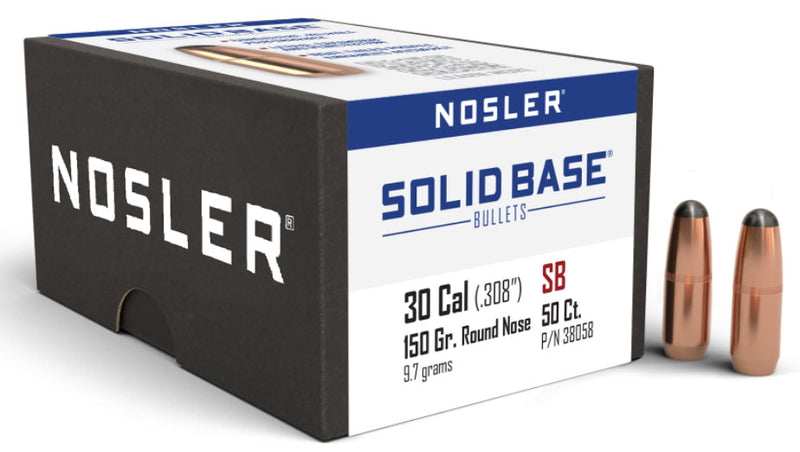 NOS SOLID BASE 30CAL 150GR RN C460  50/3