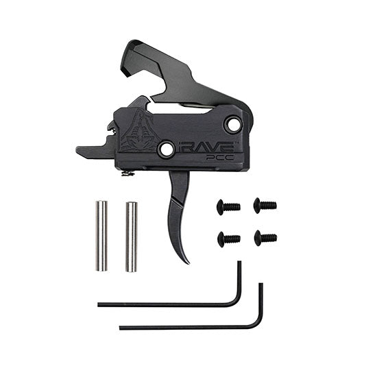 RISE RAVE PCC TRIGGER W/ ANTI-WALK PINS CURVED