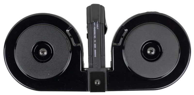 RWB DRUM AR-15 5.56 BLK WITH BLACK COVER 100RD