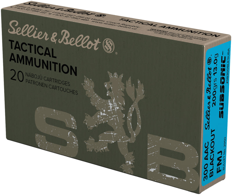 SB 300BLK 200GR FMJ SUBSONIC 20/50