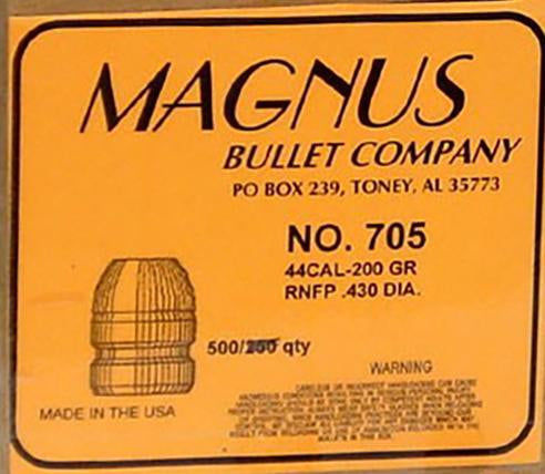 Magnus RNFP Bullets .44 Cal .430