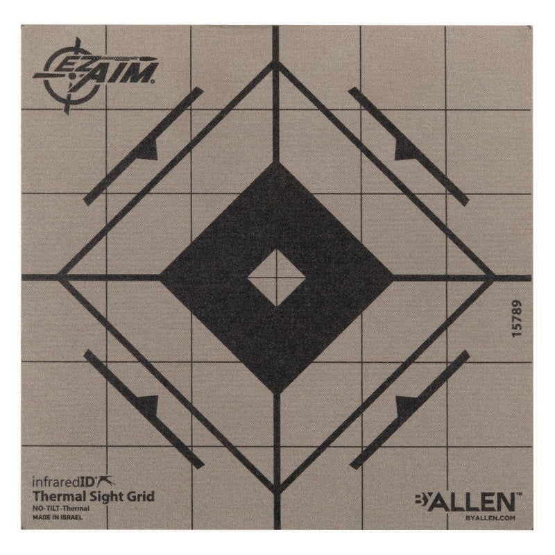 Allen EZ Aim Adhesive Thermal Sight Grid Paper Target 6