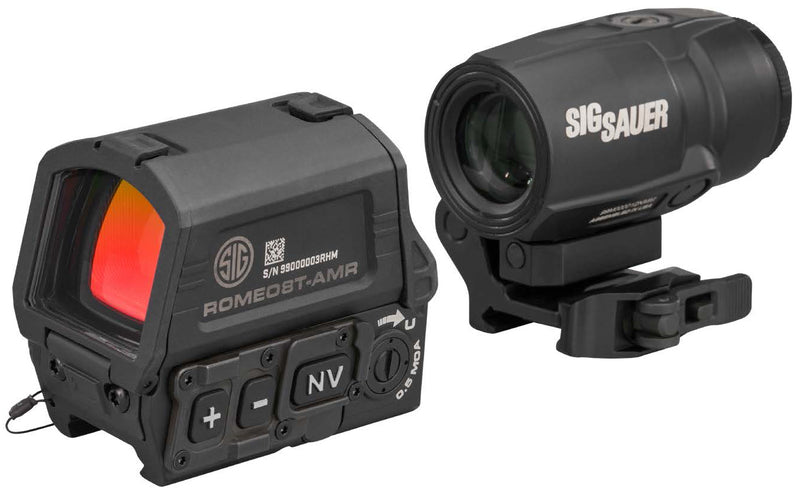 SIG Sauer ROMEO8T-AMR + JULIET3T-Micro Red Dot & Magnifier Combo