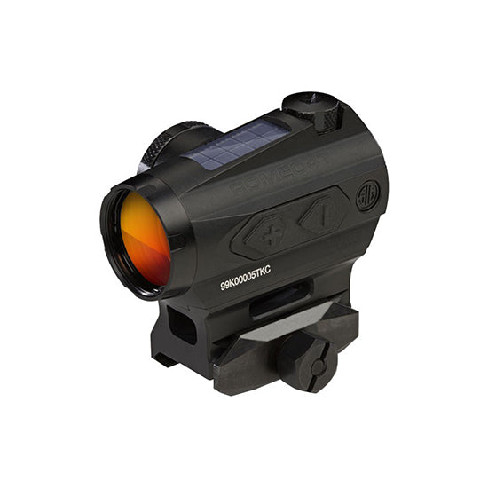 SIG Sauer Romeo4T 1x20mm Solar Red Dot Sight, 2 MOA, Black