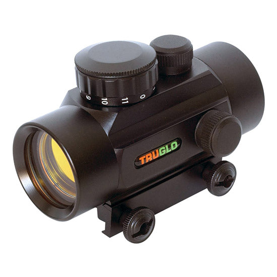 TruGlo 30mm Red Dot Sight — 5 MOA, 1x, Integrated Weaver-Style Mount, Black