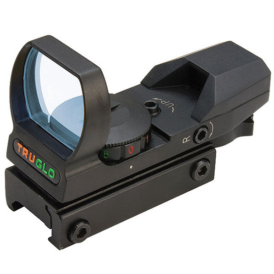 TRUGLO Open Red Dot Sight - Dual Color Red/Green, Multi-Reticle, 34mm (TG8360B)