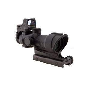Trijicon ACOG 4x32 Scope with RMR Type 2 3.25 MOA Red Dot — .223 BDC, Tritium Amber Reticle Package