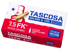 TAS TMT AMMO F9 7.5FK 101GR FLAT NOSE 50RD