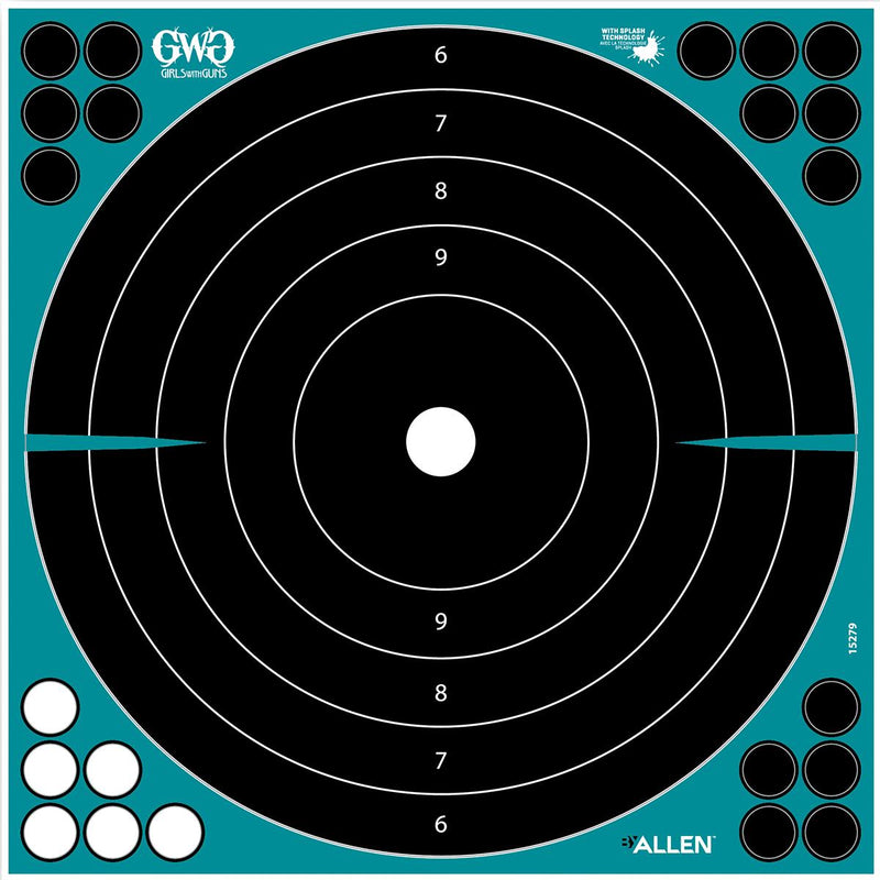 Allen Girls with Guns Splash Adhesive Bullseye 12